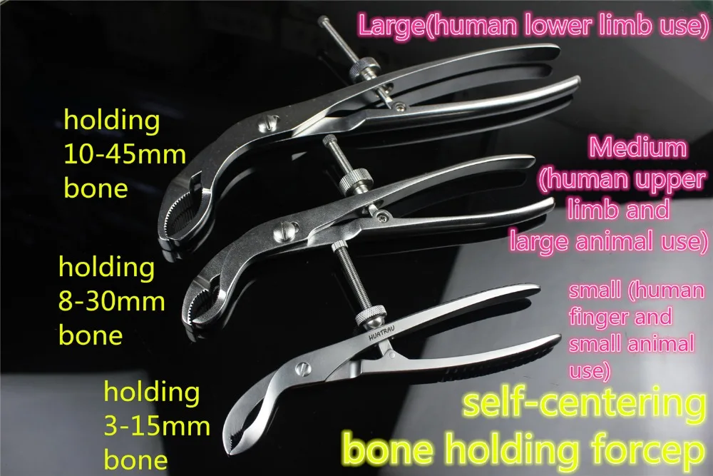 

Medical small Animal orthopedic instrument self centering holding bone forcep Automatic Centralization plate holder fixture Clip