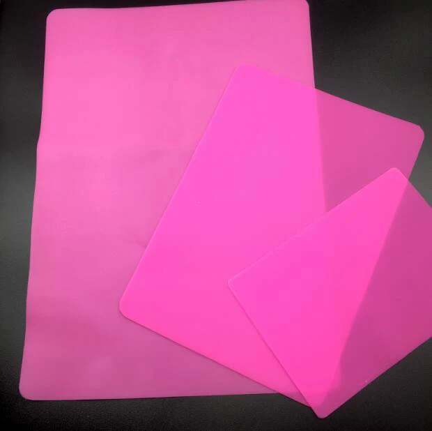 اللون الأزرق الوردي S/M/L حجم قالب من السيليكون صنع المجوهرات اليدوية أداة الجدول لوحة حصيرة الراتنج لوحة سيليكون #2