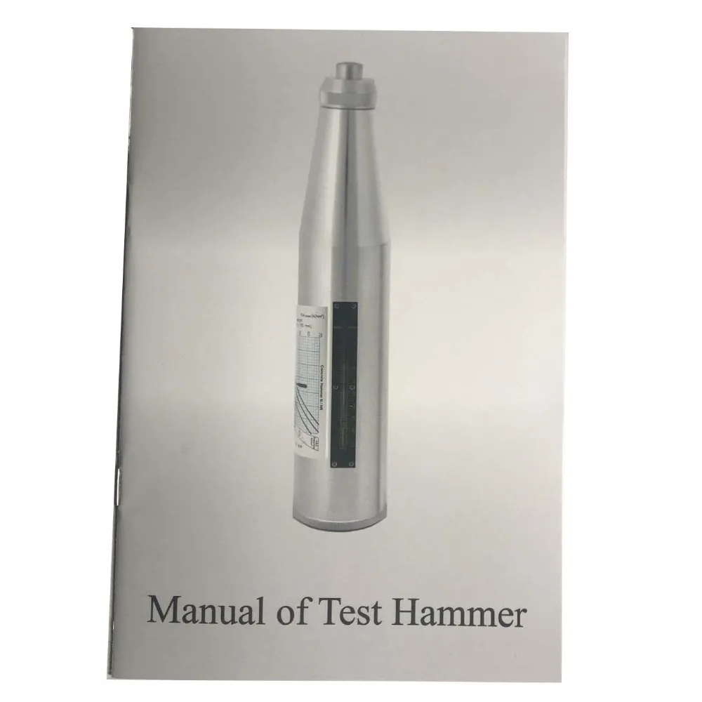 HT-225B de hormigón de rebote de prueba Schmidt Hammer con Manual en inglés