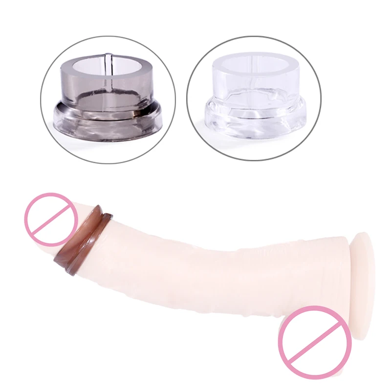 2pcs Male foreskin resistance complex ring Sex Time delay lock loop phimosis correction device penis ring for men foreskin ring