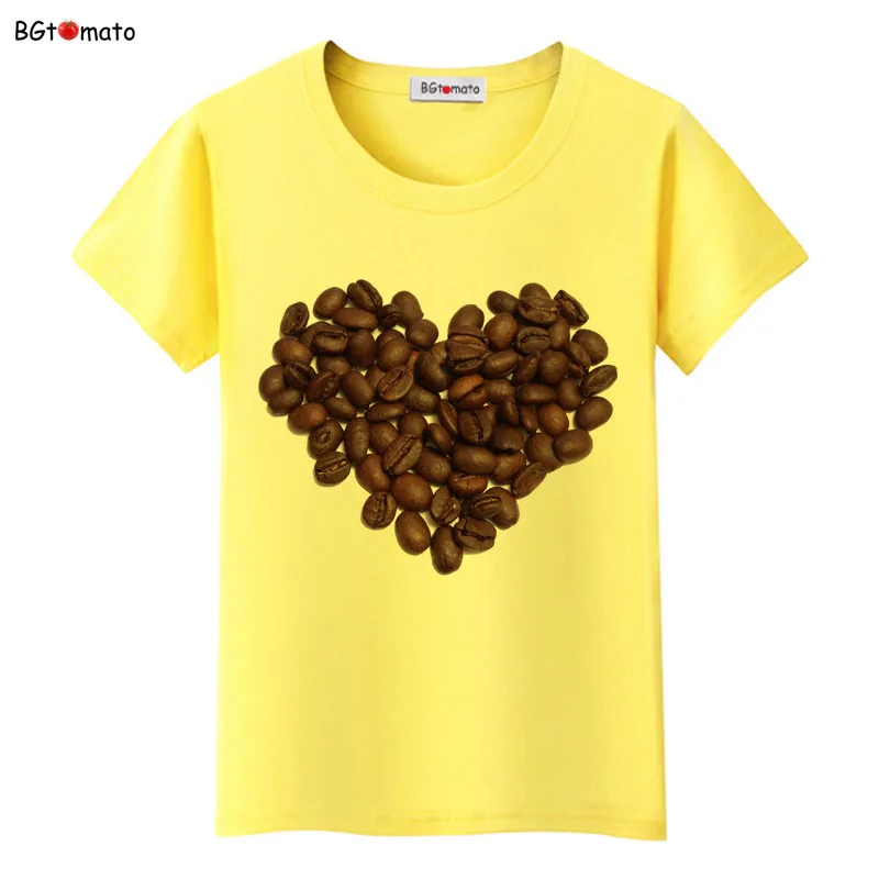 

Bgtomato New style Creative Heart printing T-shirts Hot sale original brand shirts for women good quality casual tops tees