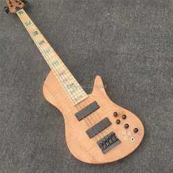 5 string bass butterfly, black metal, birdseye maple fingerboard. Real photos, factory wholesale