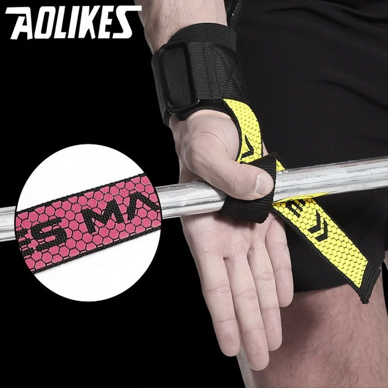 1 Pair Anti-slip Per Il Fitness Supporto per polso Guardia Avvolge Crossfit Sport Wristband Pesi A Mano Cinghie Palestra Per Manubri Bilanciere