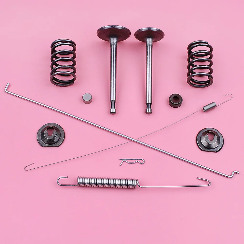 Intake Exhaust Valve Governor Link Rod Return Spring Set For Honda GX390 13HP GX 390 Stem Seal Cap Lawn Mower Engine Spare Part