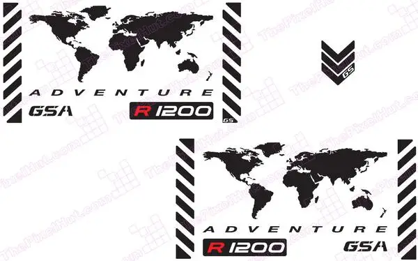 GSA Adventure Motorcycle Reflective Decal Kit \