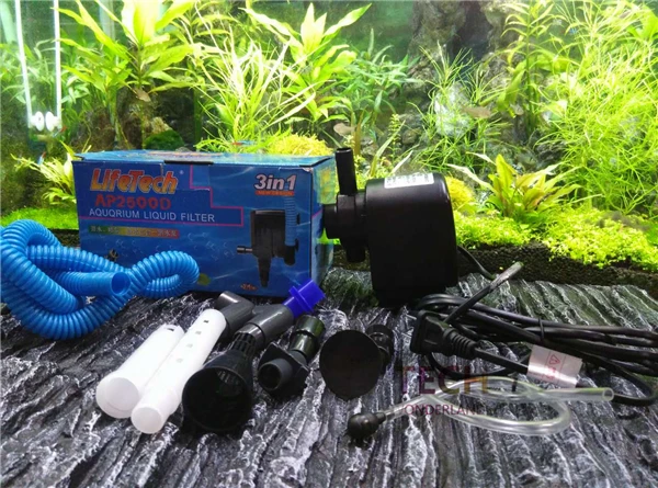 JEBO LIFETECH aquarium liquid filter injecting oxygen submersible pump AP2500D 2000L fish tank water pump Change water pump