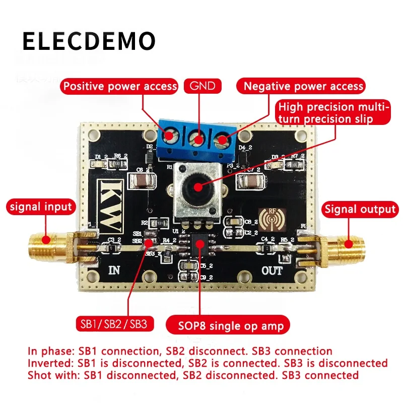 OPA365 Modul Amplifier Operasional Kinerja Tinggi 50MHz Bandwidth Nol Crossover Distorsi Topologi