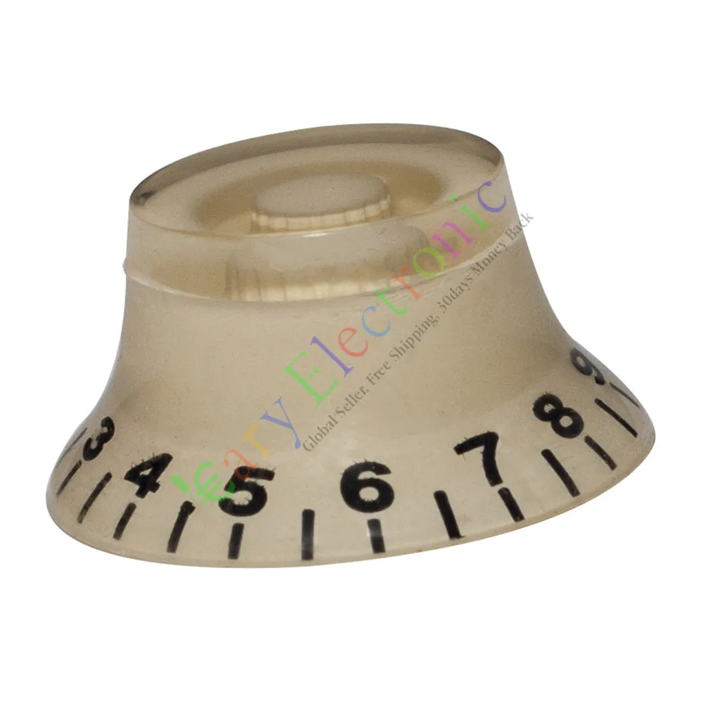 Venta al por mayor y al por menor, 10 unidades, 26mm, Pedal superior con falda, perilla blanca, amplificador de tubo de guitarra, tono de volumen, piezas de audio, envío gratis