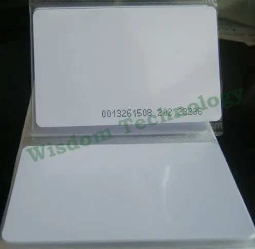 Gratis Pengiriman 100 PCS/Lot RFID 125 KHz Smart Card EM4100/4102 Kartu PVC ketebalan: 0.8mm