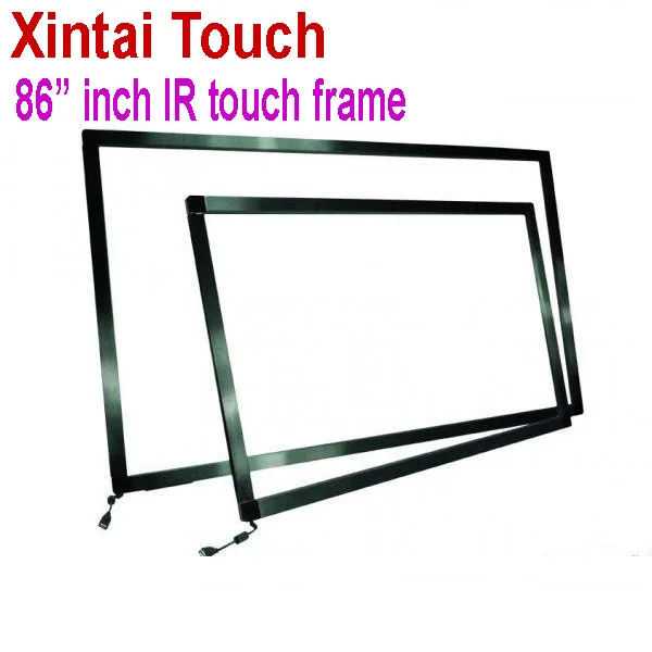 

Xintai Touch 86 inch IR Touch Screen Panel without glass / 20 points interactive touch screen frame