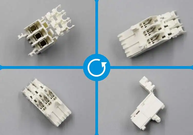 1534072-3 3 Position Rectangular Receptacle Connector IDC Tin TYCO housings TE housings  AMP housings connectors parts