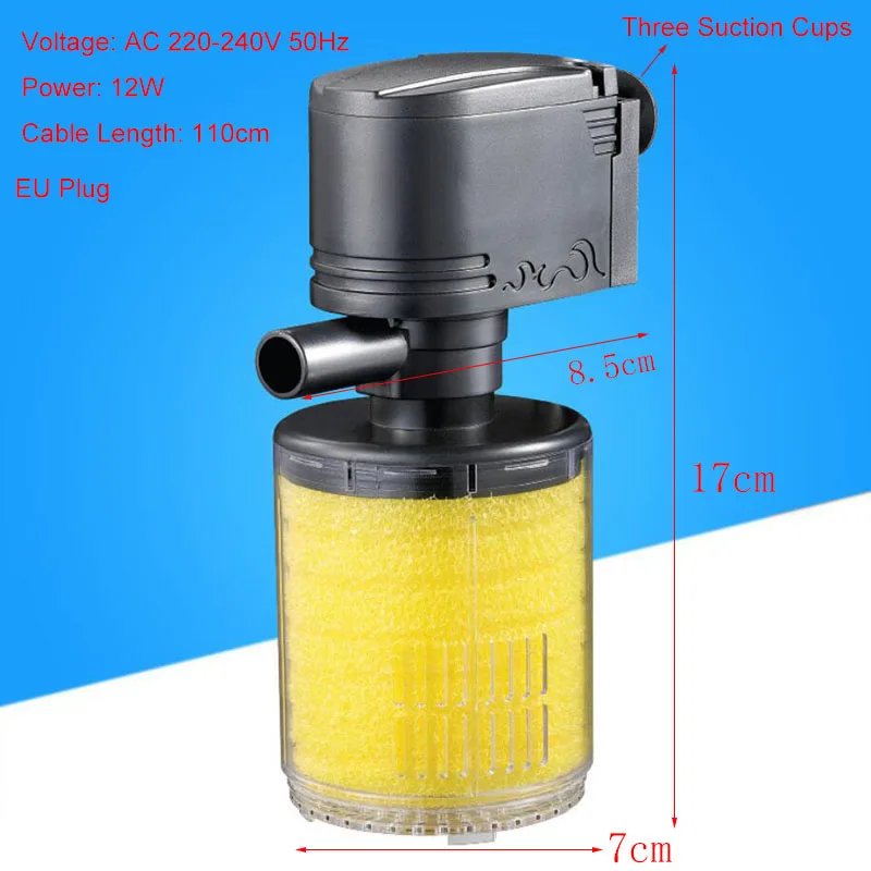 3 in 1 Aquarium Filter Fish Tank Filter For aquarium Air Pump Air Oxygen Increase Aquarium Internal Filter Aquarium Pump Great