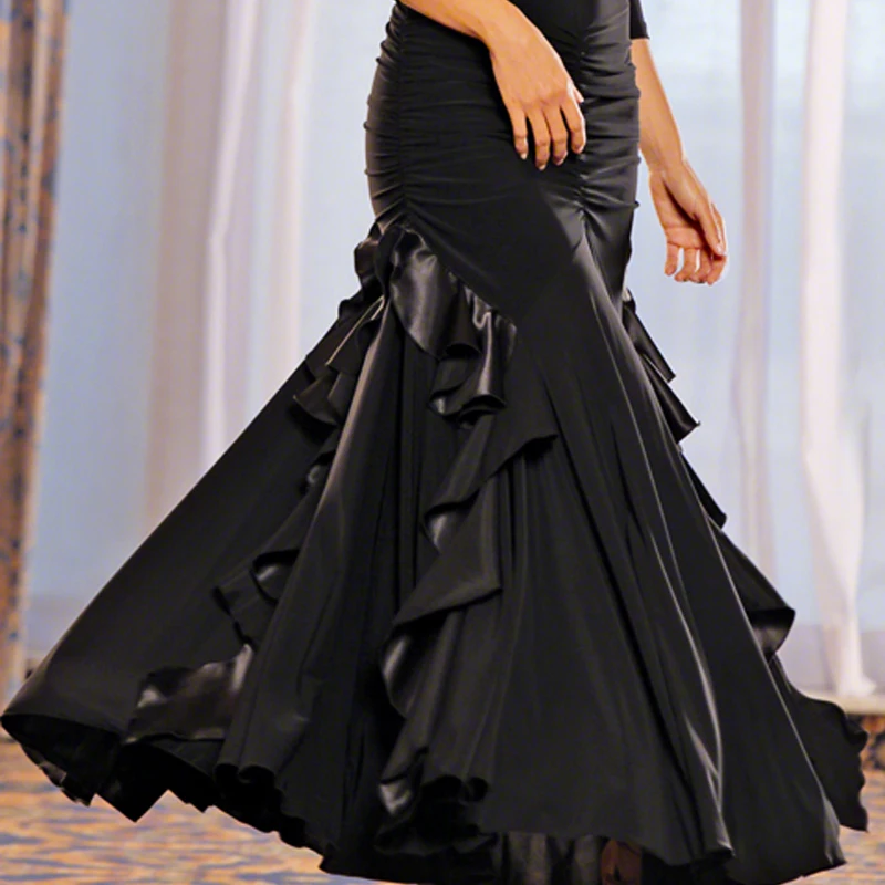 

custmoized 2018 modern ballroom dance skirt big dress national dance costume for women free shipping