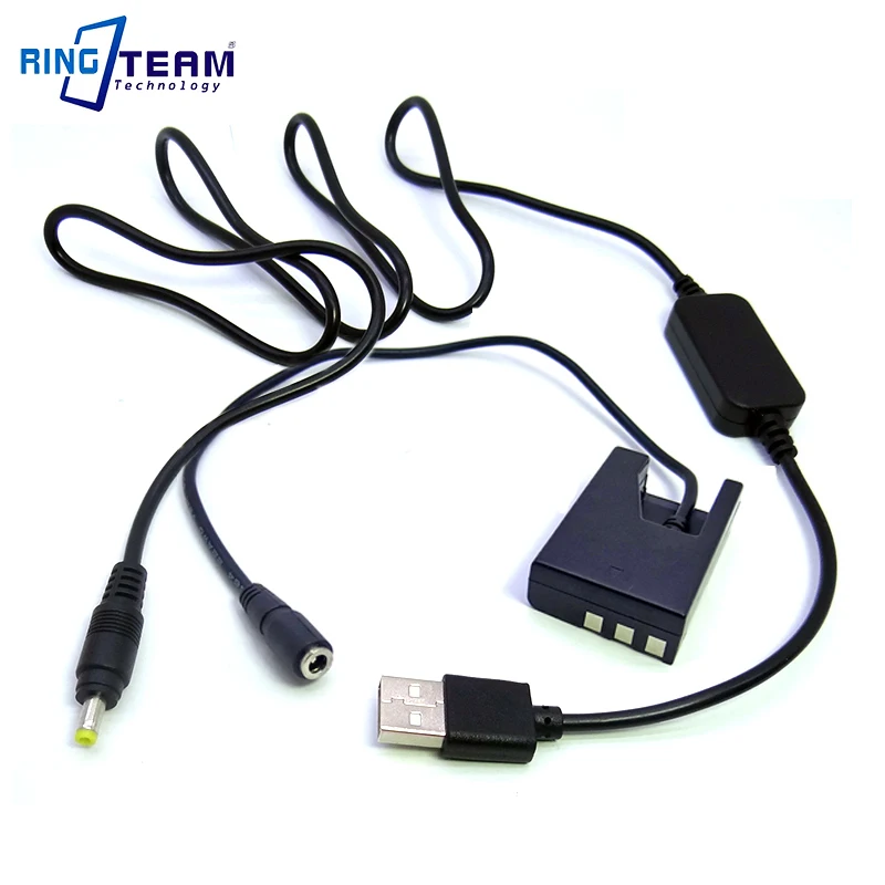 Free Shipping DC 5V USB Drive Power Cable + EN-EL9 battery DC Coupler EP-5 for Nikon D5000 D3000 D60 D40 Digital Cameras