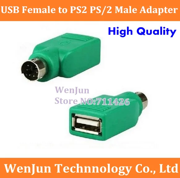 

Free Shipping USB Female to PS2 PS/2 Male Adapter Converter keyboard Mouse Mice -200pcs/lot