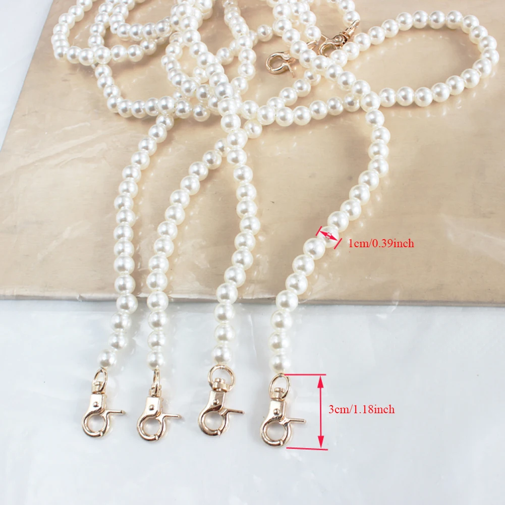 60-120cm Imitate Pearl Bag Strap Belt Handle Chain Women Shoulder Handbag strap bag accessories