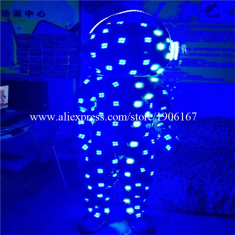 New Flashing Glowing LED Light Robot Suits Costume Dance Wear For Stage Show DHL Free Shipping