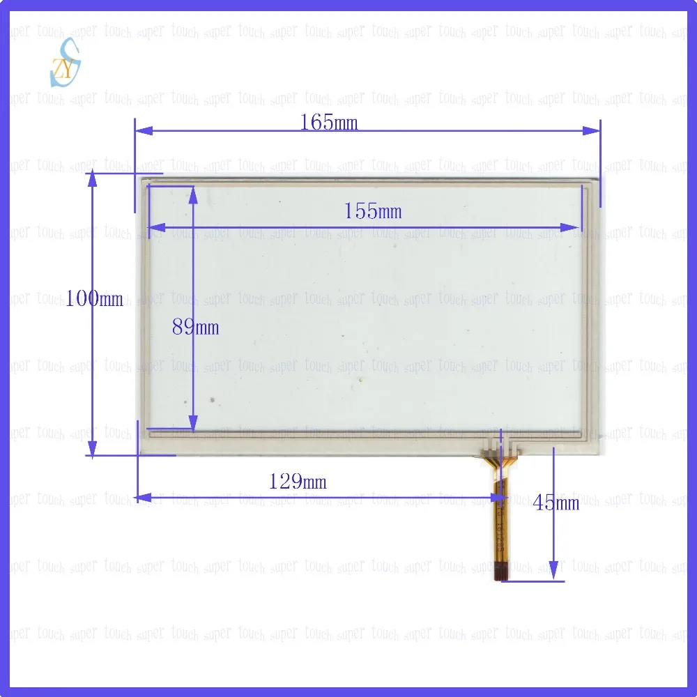 

ZhiYuSun 165mm*100mm KDT-5375 7 inch 4-wire resistive touch panel for Car DVD, 165*100 GPS Navigator screen