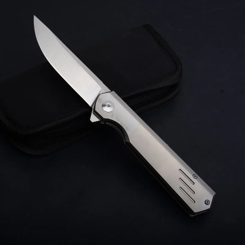 MIKER M390 pocket knife Titanium Alloy Handle Ceramic Ball Bearing folding blade hunting knife camping tactical survival knives