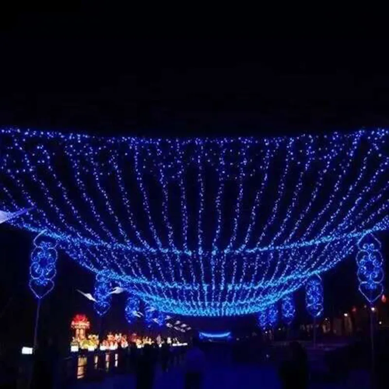 BLUBBLE 200 LED 2*3m Holiday Lights Garden Square Christmas Led String Light Mesh Nets Fairy Halloween Holiday Lighting