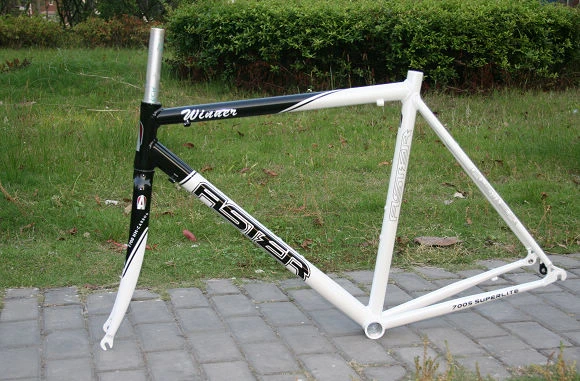 Aster Road Bike FRAME Alloy 700C Road Frame and carbon Fork 700C 56cm Black white clear stock price AliExpress