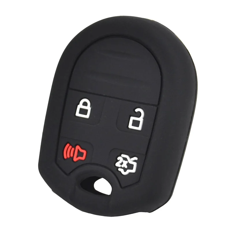 Silicone Car Key Case For Ford Edge Escape Expedition Explorer Flex Focus Freestyle Mustang Taurus Cover Remote Fob Shell