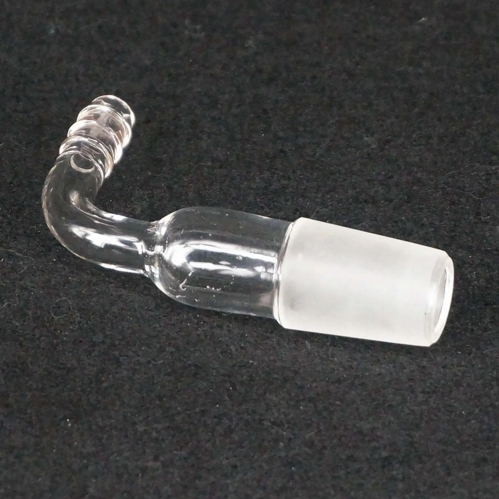 Laboratory Glassware 90 Degree Bend Vacuum Inert gas adapter with 19/26 joint 8mm hose connection