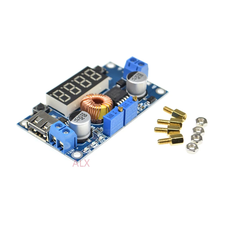 5A XL4015 DC-DC LED drive Lithium Battery Step down Charging Board adjustable step-down Voltage regulator power MODULE with usb