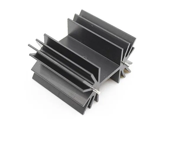 10pcs High quality black oxide 42*25*38MM D shape chrysanthemum heat sink