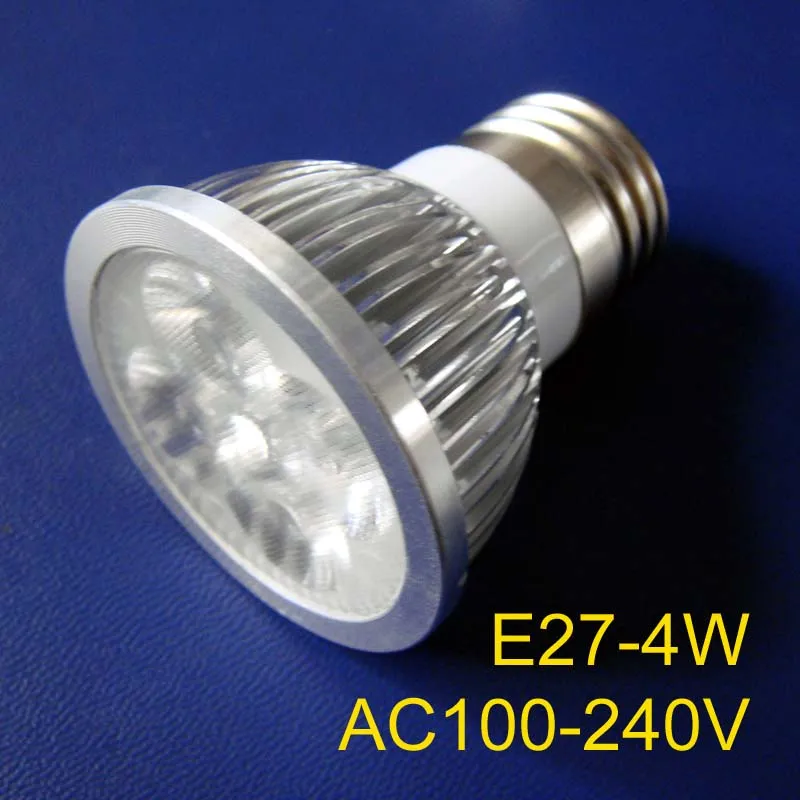 High quality E27 led 4w LED spotlight, high power led E27 4w spotlights,E27 led lamp 4w (free shipping 20pcs/lot)
