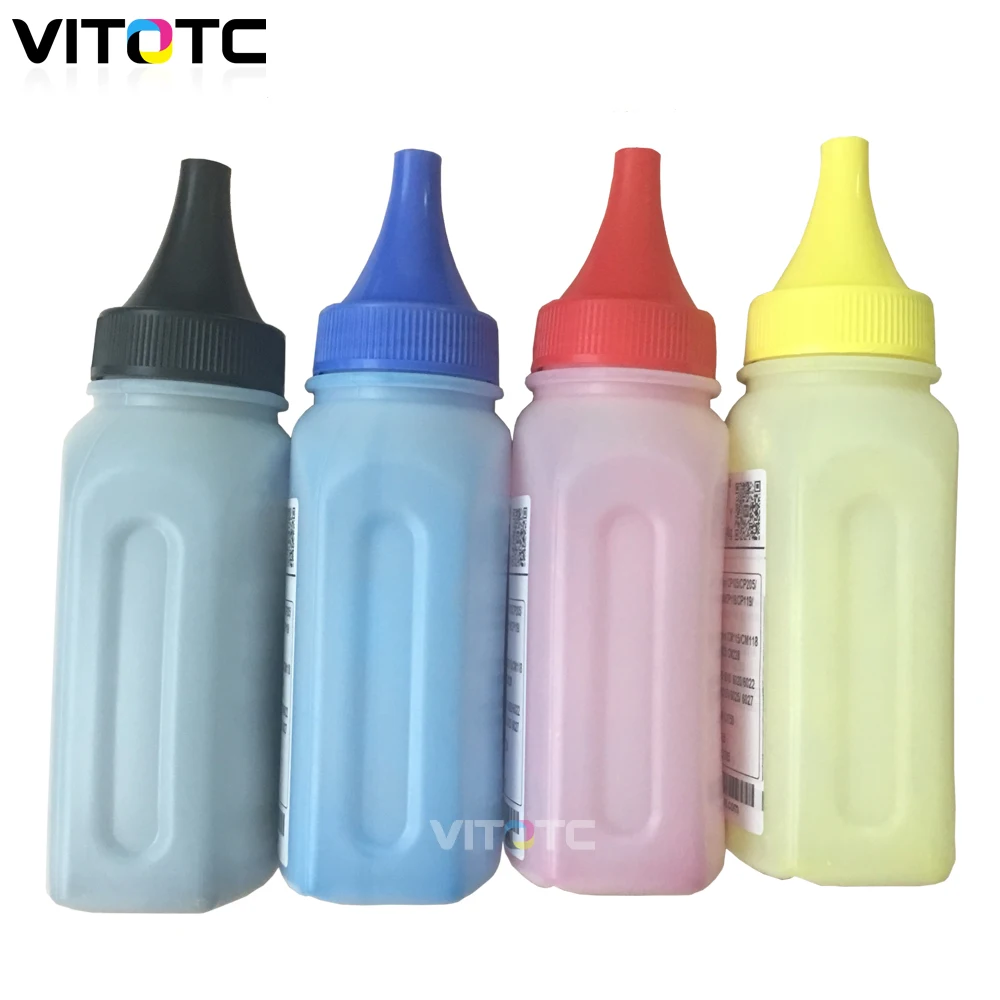 4 ألوان مسحوق حبر EA المعبأ في زجاجات + 4 رقاقة خرطوشة لزيروكس فيزر 6020 6022 وورك سنتر 6025 6027 مسحوق طابعة ليزر إعادة التعبئة