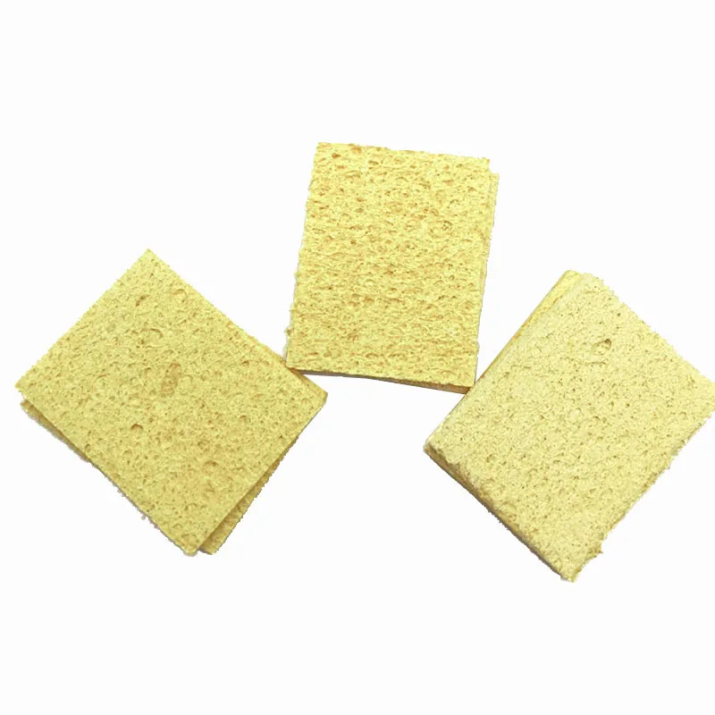 20pcs 50x35mm Solder Iron Tip Welding PCB Cleaning Pads Universal Soldering Iron Replacement Sponges