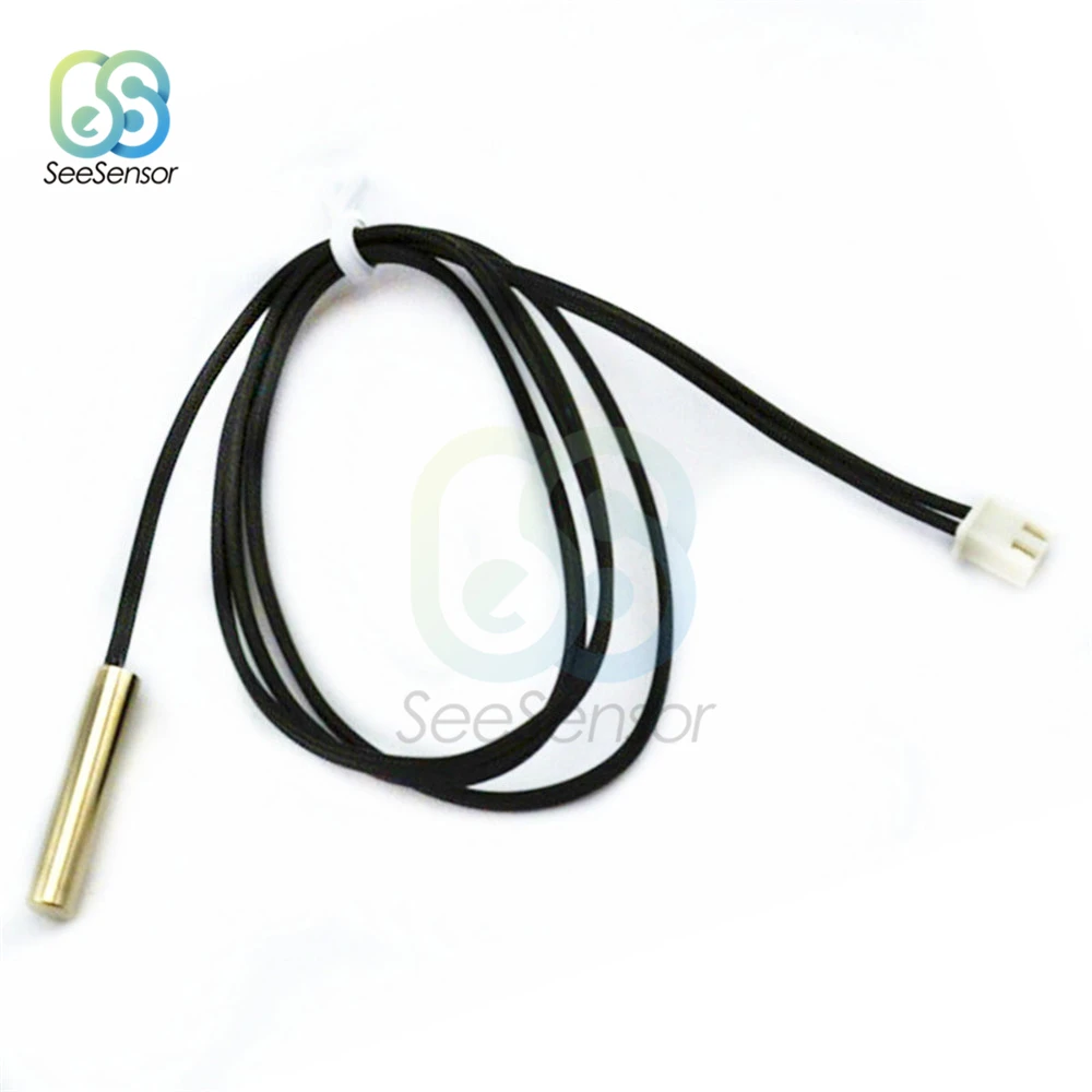 

2Pcs 0.3M NTC Thermistor Temperature Sensor 10K 1% 3950 Waterproof Probe Cable Length 30CM