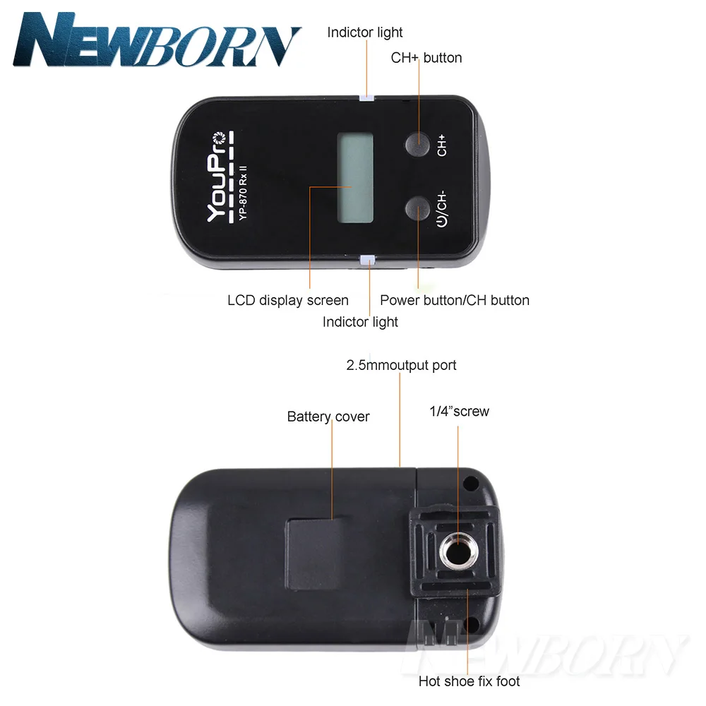 YouPro YP-870II L1 Беспроводной пульт дистанционного управления затвором для Panasonic DMC-FZ50/FZ150/DMC-250S/DMC-Z230/LC-1/L1/L10/G10/G3/G5/G7 DMW-RS1