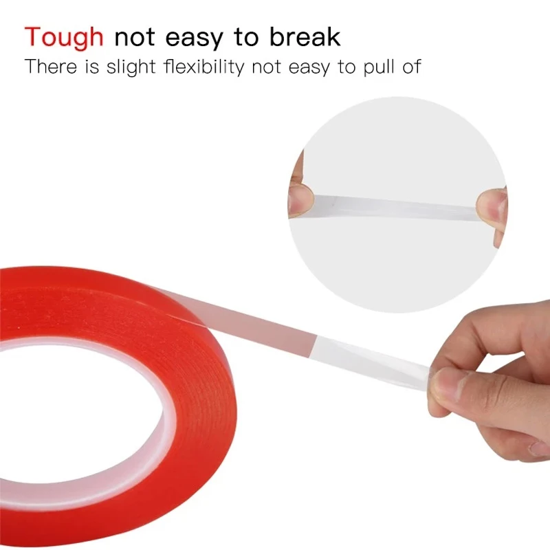 Panjang 25 M 2 Mm 3 Mm 5 Mm 8 Mm Acrylic Tape untuk Ponsel Alat Perbaikan Tahan Panas Tinggi adhesi Pita Sisi Ganda