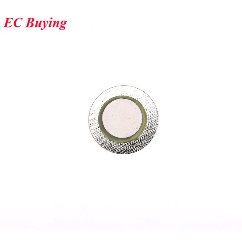 100pcs 12mm 20mm 27mm Thickness 0.33mm Iron Copper Piezo Disc for Buzzer Pressure Sensor Speaker DIY Electronic For Arduino