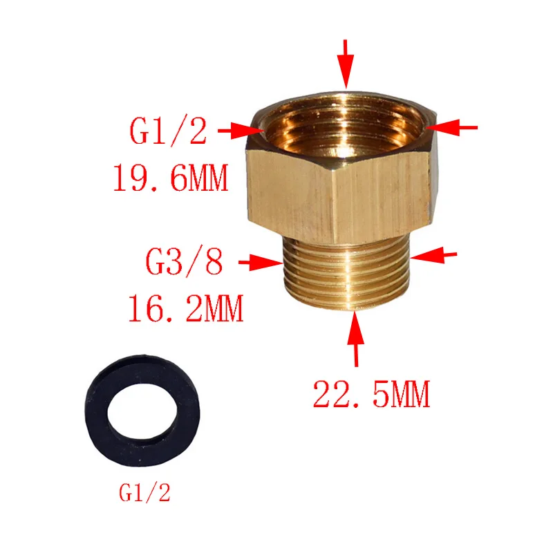 Wxrwxy kran kobiet 1/2 do 3/8 męski adapter 1/2 na obniżenie w roku 3/8 będą złącze gwintowane nawadniania kropelkowego armatura 2 sztuk