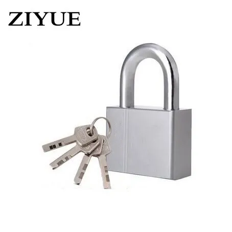 Free Shipping  30/ 40 /50 /60mm Short Beam Padlock Blade Lock Stainless Steel Square Padlock Lock Warehouse Door Lock