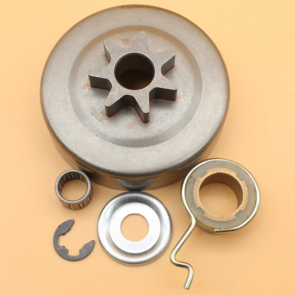 Kit de arruela de engrenagem helicoidal com sino de tambor de embreagem de 325 "7T para STIHL MS250 MS230 MS210 MS 250 230 210 025 023 021 Peças de motosserra б Salahilikла