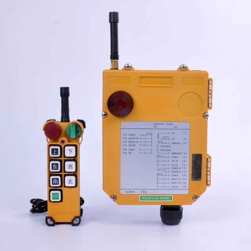 

F24-6D, 36V,220V,380V industrial wireless remote control for electric winch windlass lifting hoist trolley lifting machine