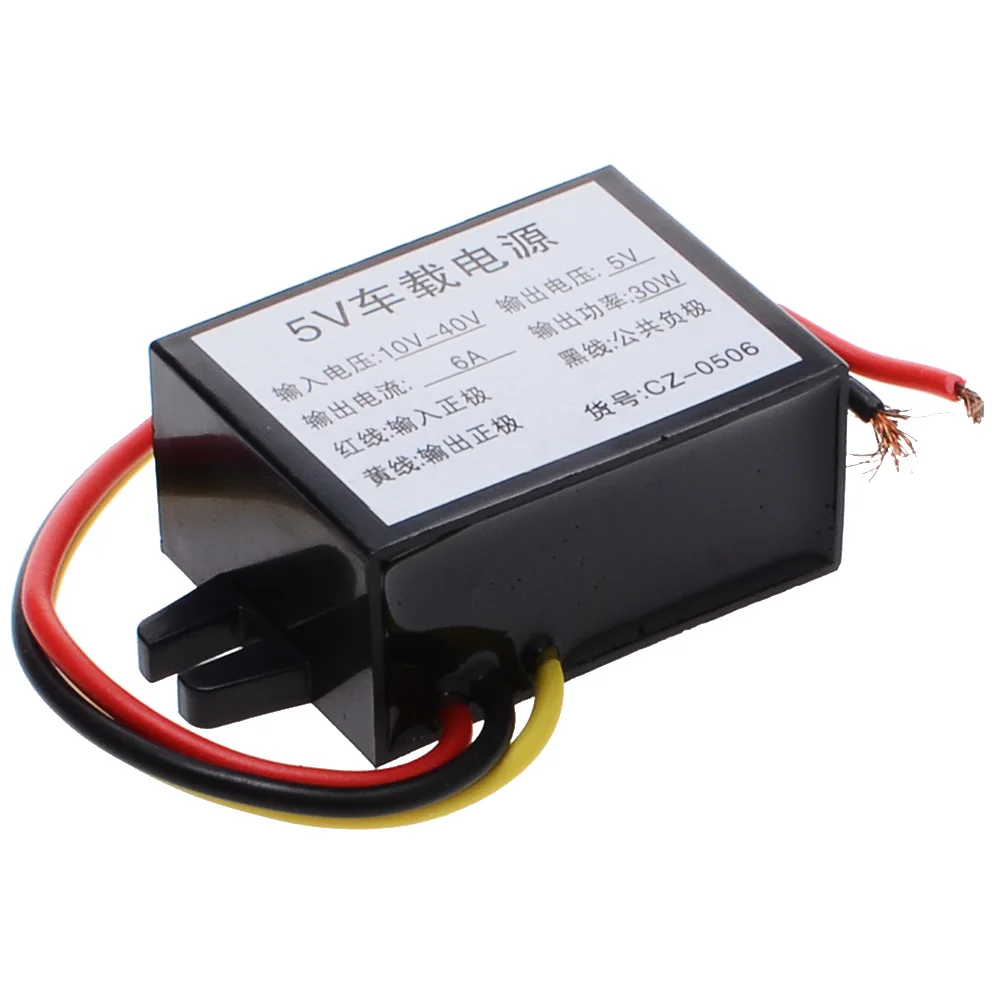 Waterproof 30W Car Power DC Power Converter 5V 6A Vehicle Power Supply Buck Voltage Converter for LED Car Power Supply