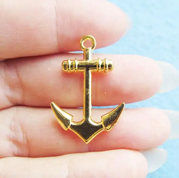 100pcs Antique Silver tone/Antique Bronze/Golden Anchor Connector Pendant Charm/Finding,for Bracelet,DIY Jewelry Accessory