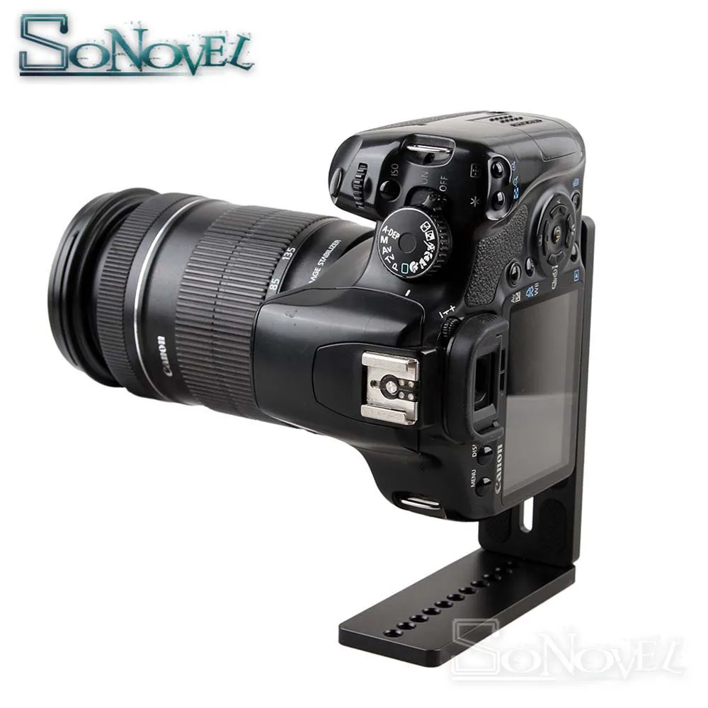 แนวตั้ง Quick Release L ฐาน Grip สำหรับ Canon กล้อง Nikon DSLR & Zhiyun DJI Gimbal Stabilizer