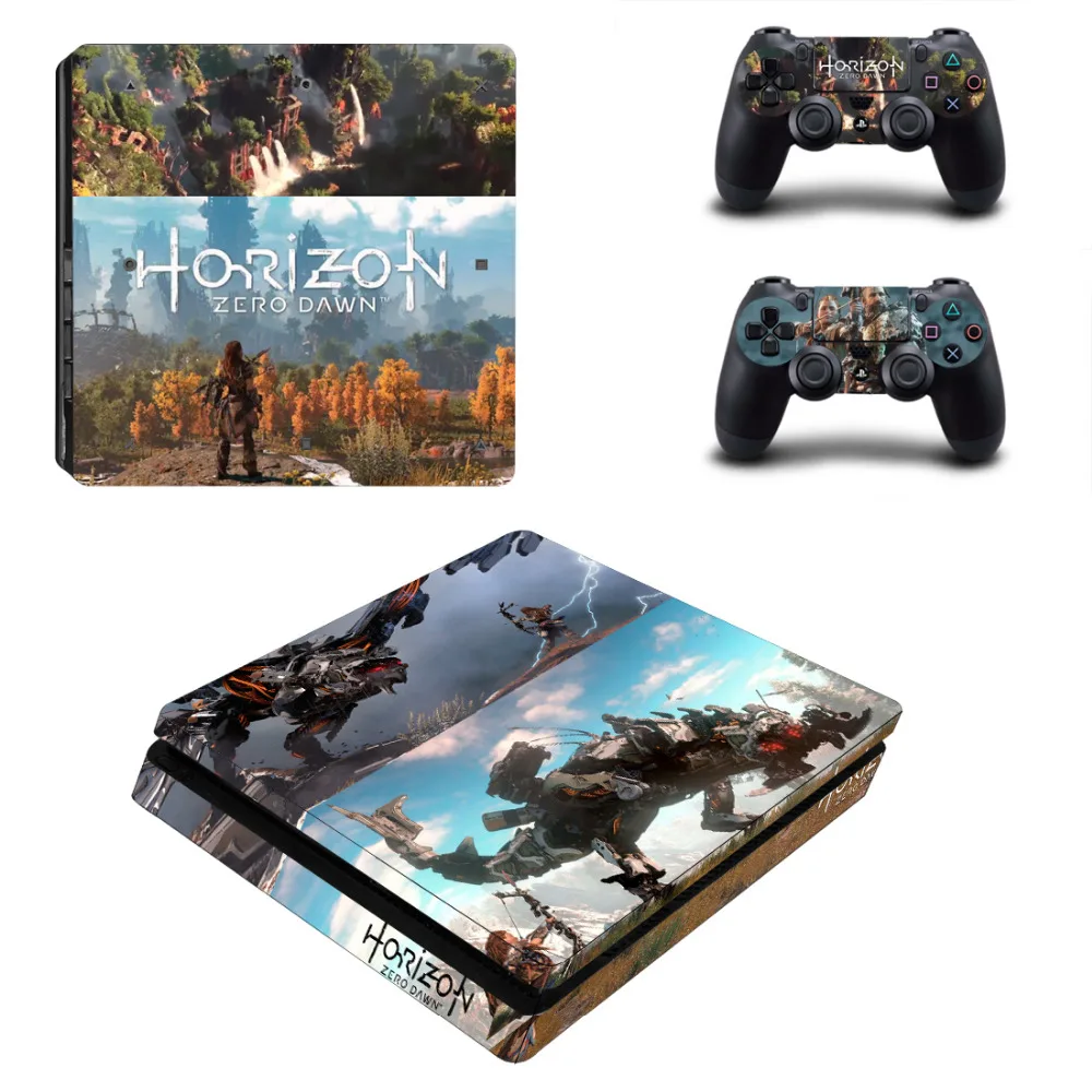 Horizon Zero Dawn PS4 Slim Skin Sticker per Sony PlayStation 4 Console e Controller per Dualshock 4 PS4 Slim Sticker Decal