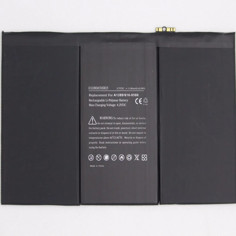 

ISUNOO Tablet Battery for iPad 3 4 rd 11560mAh A1403 A1416 A1430 A1433 A1459 A1460 A1389 internal replacement battery +Tools