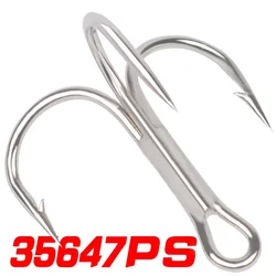 5pcs/lot Fishing Hook High Carbon Steel Overturned High Steel Carbon Material Treble Black Fishing Hook Round Folded