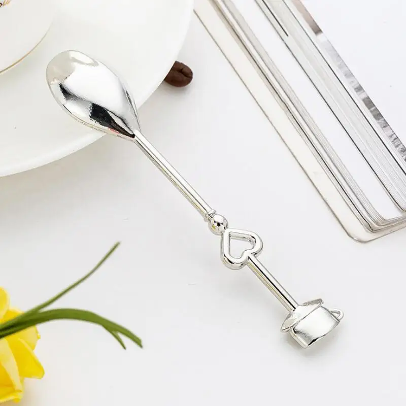 Love Stainless Steel Spoon Tea Coffee Drinking Teaspoon Bridal Shower Wedding Bridal Party Favor Gifts LX7494