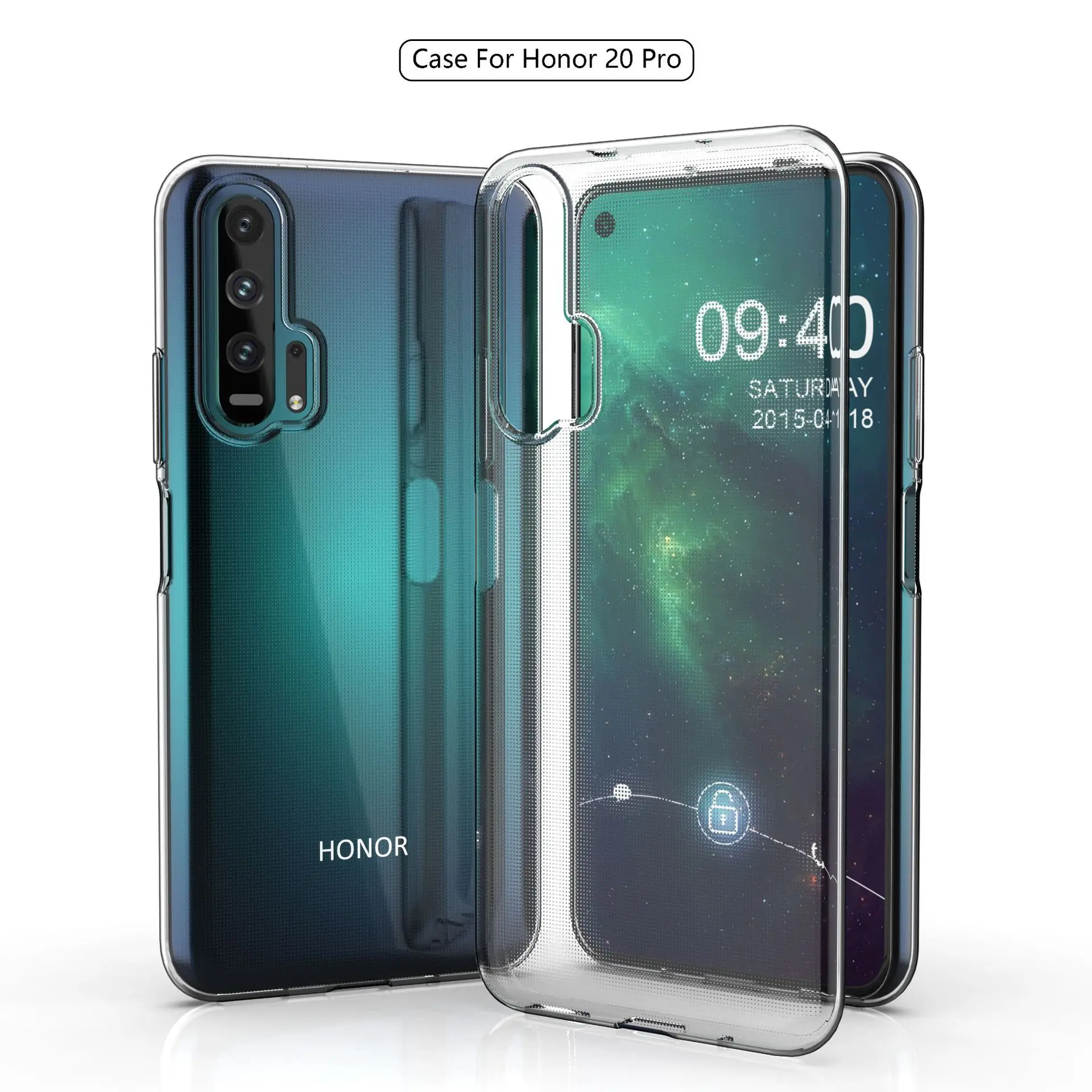 Ultra-thin transparent Soft TPU case For Huawei Honor 20 Pro slim Protective back cover for huawei honor 20 20pro honor20 shell