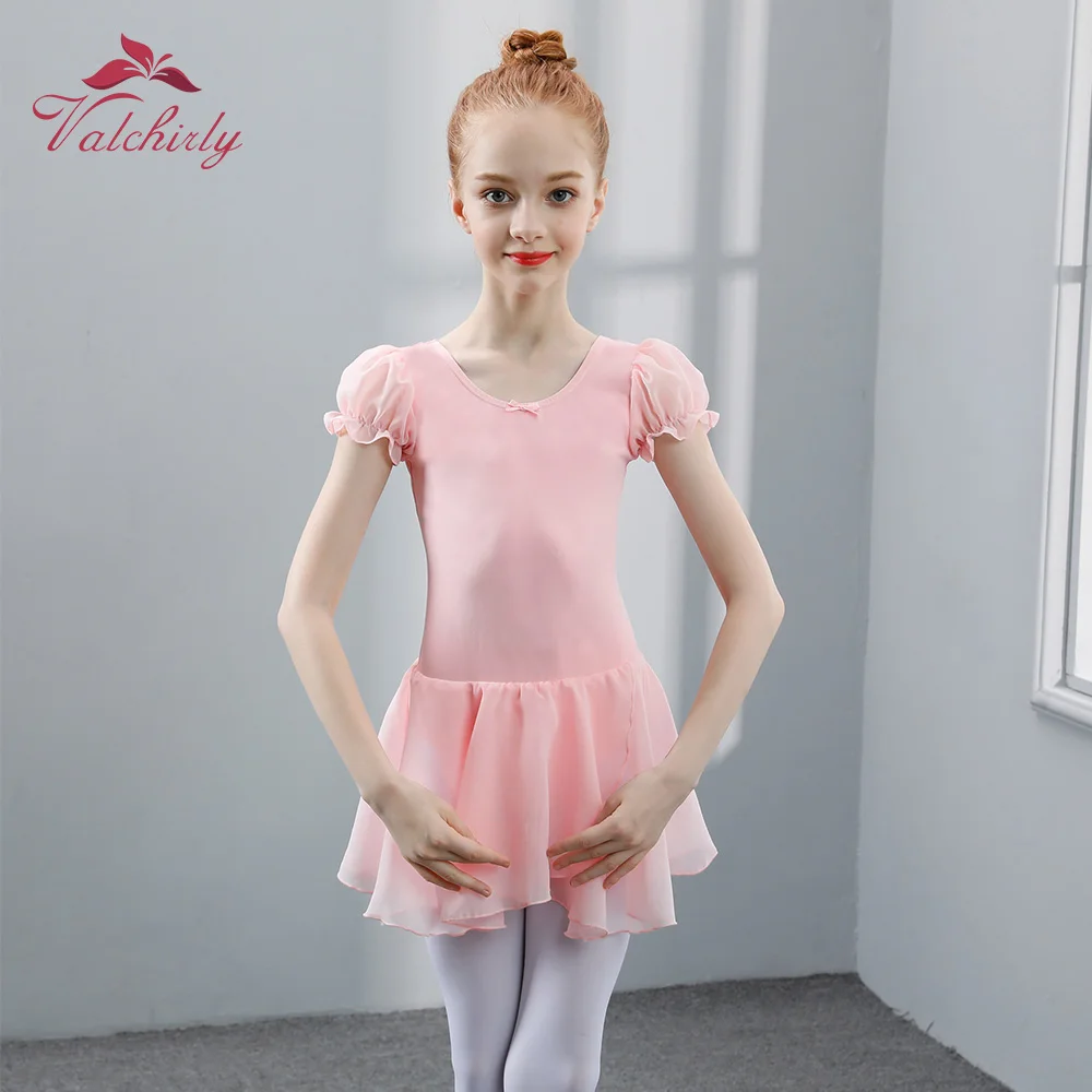 Girls Dance Leotards Ballet Dress Bodysuit Kids Ballerina Tutu Leotard Blue Black Colors Good Style