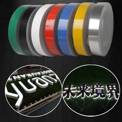 5CM 100m Flat Aluminum Strip Colored Coil without Folded Edge for Channel Letter Sign Fabrication Making